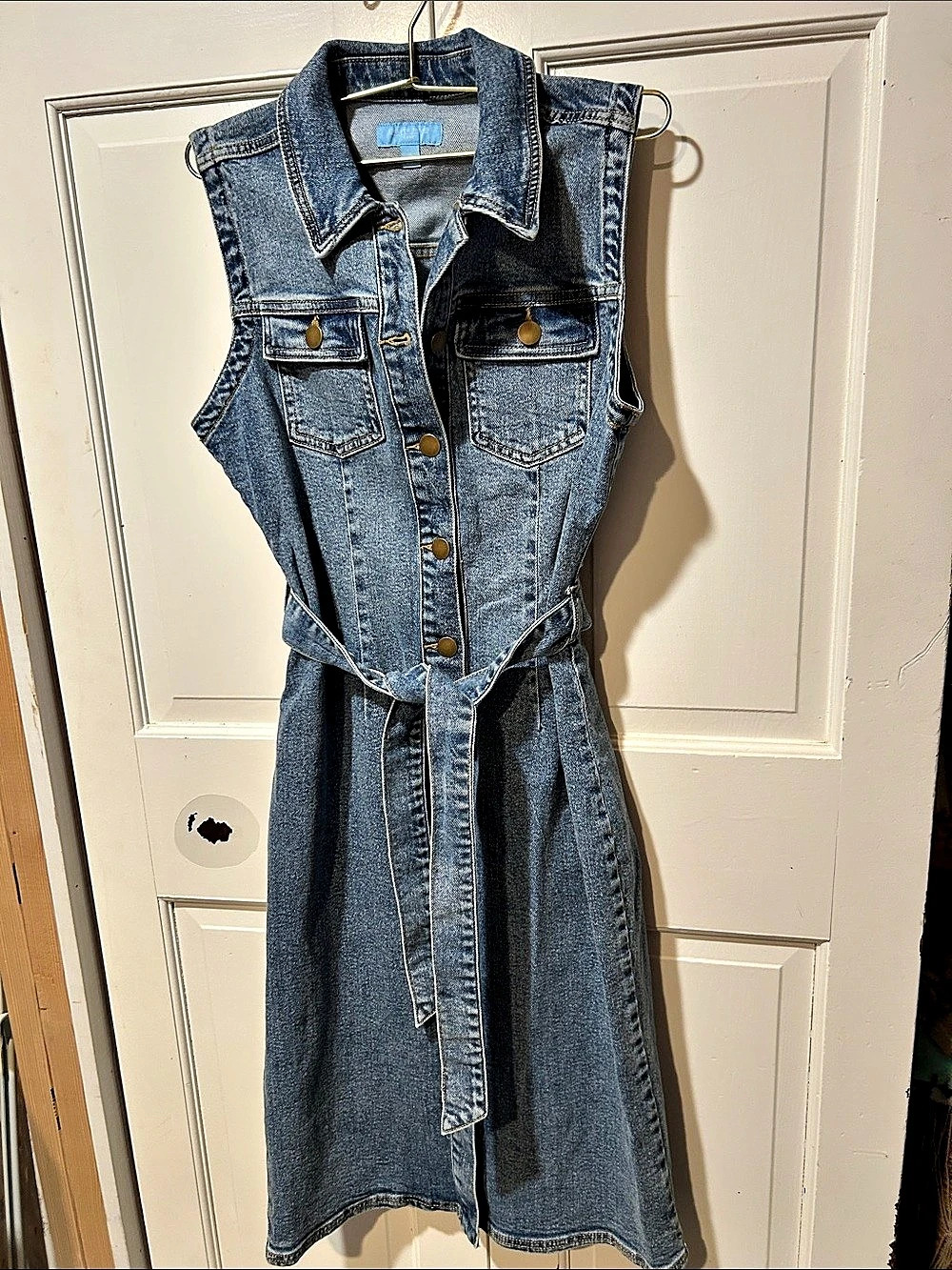 Draper James Denim Midi Dress Size Small Like New